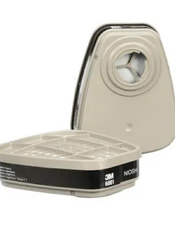 ตลับกรองไอระเหย ดำ (แพ็ค2ชิ้น) 3M 6001