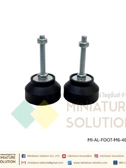 ขาฉิ่งยาง แบบมียางกันลื่น Aluminum profile (ขนาด M6*/M8*/M12* กว้าง40*/50*/80* สูง40/80 nylon feet)