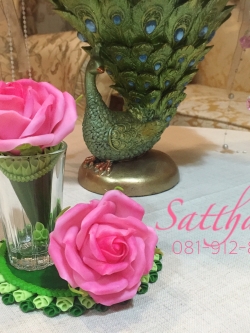 กรวยดอกกุหลาบ ประดิษฐ์จากดิน - Rose Flower