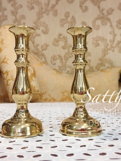 เชิงเทียนทองเหลือง (ขนาด สูง 5 นิ้ว)