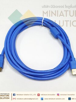 สายโหลด PLC Mitsubishi Q series USB-Q06UDEH / Q03UDE ยาว 3 เมตร (USB-Q06UDEH/Q03UDE)