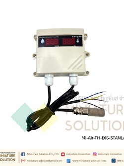 เซนเซอร์วัดอุณหภูมิ ความชื้น Temperature and humidity sensor transmitter outdoor 485 with display VMS-300SMG-WS-N01 (สายยาว)(หัวสแตนเลส)