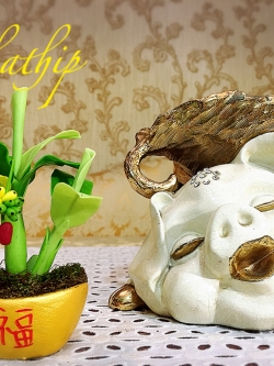 ต้นกล้วย - ต้นกล้วย ประดิษฐ์จากดิน - Banana tree