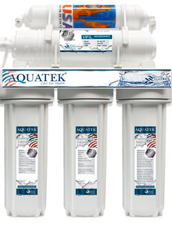 เครื่องกรองน้ำดื่ม Aquatek Silver ระบบ UF 5 ขั้นตอน รุ่น AQS-5UF (จัดส่งฟรีผ่านขนส่งเอกชน ไม่รวมติดตั้ง)