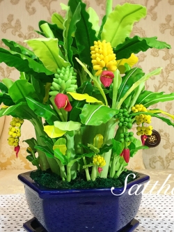 ต้นกล้วย - ต้นกล้วย ประดิษฐ์จากดิน - Banana tree