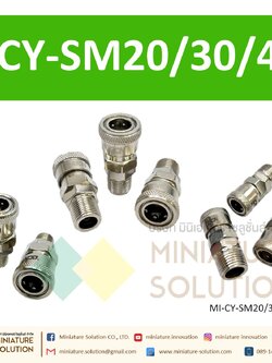 คอปเปอร์ SM ใช้กับ PM ข้อต่อคอปเปอร์ ข้อต่อสวมเร็ว ข้อต่อลม ข้อต่อสาย PU เกลียวนอก (SM20 1/4") (SM30 3/8") (SM40 1/2")