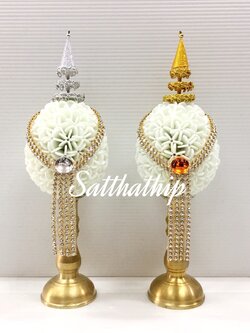 พานพุ่มดอกรักประดิษฐ์ [2.5"]