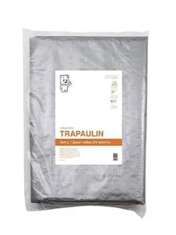 TRAPAULIN ผ้าใบพลาสติก 2X3ม./3X4ม. สีเงิน/สีฟ้าขาว MEE