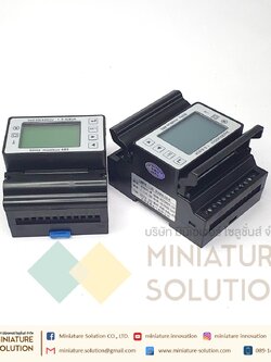 Power Meter เกาะราง RS485 Modbus-RTU [ขายดี] มิเตอร์วัดกระแสไฟ 3เฟส ไฟ LED ดิจิตอล [JX2007E-4P]