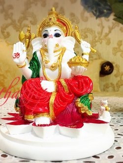 พระพิฆเณศ ปางสัมปทายะคเณศ (เซรามิก) - Ganesha: Lord of Success