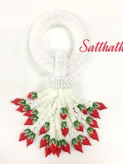 พวงมาลัยดอกพุด - พวงมาลัยดอกพุดประดิษฐ์ - พวงมาลัยประดิษฐ์