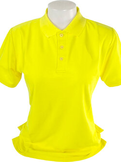 เสื้อโปโลหญิง เสื้อโปโลสีเหลือง เสื้อโปโลแขนปล่อย TC MICRO JUTI