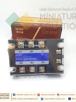 SSR Meger SSR โซลิดสเตทรีเลย์ Solid State Relay 3PHASE 3เฟส DC Control AC-AC ( BERM-3 032 38)