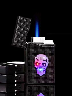 ไฟฟู่มีแสง ไฟแช็ค (ไฟฟู่กันลม)เติมแก๊สได้