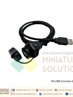 USB FEMALE Waterproof Connector Data SOCKET PLUG PANEL MOUNT ADAPTER หัวต่อเชื่อม USB 2.0/3.0 ช่องตัวเมีย อีกฝั่งตัวผู้