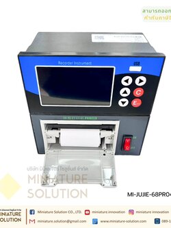 GT68R JUJIE เครื่องบันทึกข้อมูลดิจิตอล Recorder Temperature RTD Pressure Current Voltage Data Logger 4-20mA 0-5V Analog RS485 ปริ้นข้อมูลได้ Printing integrated 4 channels + standard 485