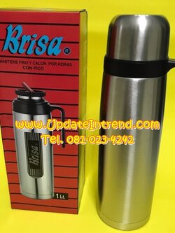 กระติกชงชาทรงสูง กาน้ำร้อน กระติกน้ำร้อน 1.1L Vacuum Jug Flask