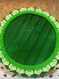 ถาดใบตอง ประดิษฐ์จากดิน - พานใบตอง - Tray