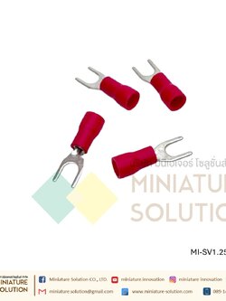 หางปลา SV1.25-4S หางปลาเสียบแบบเขี้ยว ถุง 100 ตัว สีแดง [100pcs]