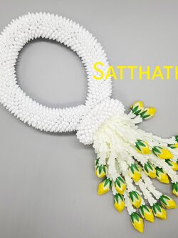 พวงมาลัยดอกพุด - พวงมาลัยดอกพุดประดิษฐ์ - พวงมาลัยประดิษฐ์