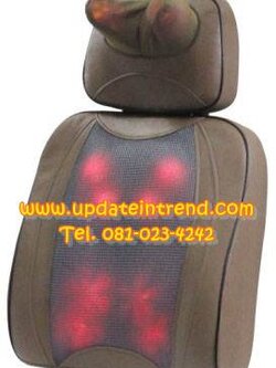 เบาะนวดลูกกลิ้งไฟฟ้าพิงหลัง เบาะนวดไฟฟ้า พร้อมอินฟาเรดและปุ่มนวดคอ AS-Q9T