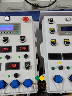 ตู้ระบบควบคุมปุ๋ยปรับค่าสารอาหาร EC ค่าเป็นกรดด่าง PH อัตโนมัติ โดยใช้ PLC Control