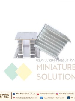 Heat Sink อุปกรณ์ระบายความร้อนสำหรับโซลิดสเตทรีเลย์ ลูมิเนียมระบายความร้อน โซลิดสเตตรีเลย์ Single Phase & Three Phase Solid State Relay SSR Aluminum Heat Sink Heat (สีเงิน Three-phase H105)
