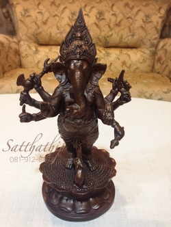 พระพิฆเนศ ปางประทานพร (ทองเหลืองรมดำ) - Ganesha: Lord of Success