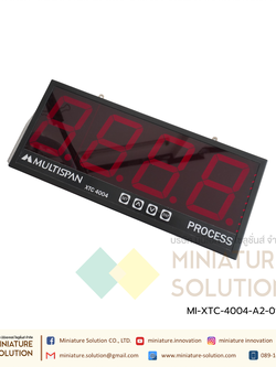 XTC-4004 Jumbo Display with RS-485 MODBUS 4" Display 165(H)x392(W)x55(D) mm J/K/Pt-100/4-20mA DC/0-10V DC/0-20mA Multispan