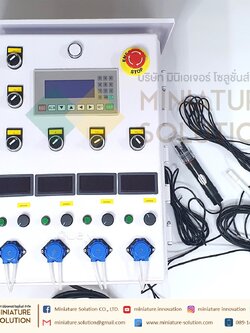 ตู้ระบบควบคุมปุ๋ย ปรับค่าสารอาหาร EC ปรับค่าเป็นกรดด่าง PH อัตโนมัติโดยใช้เซนเซอร์ในการตัดสินใจ สำหรับกัญชา ผักไฮโดรโปนิกส์ อัตโนมัติเกรดอุตสาหกรรม Auto Feed Hydropo ปั๊ม Feed 4 ตัว
