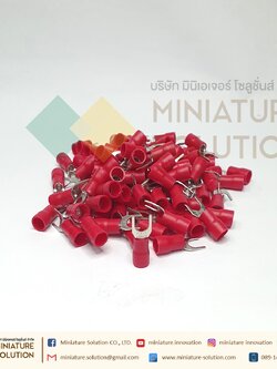 หางปลา SV5.5-6 หางปลาเสียบแบบเขี้ยว ถุง 100 ตัว สีแดง [100pcs]