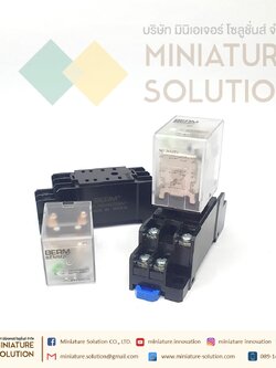 BEMM2C 8 Pin Mini Power Intermediate Relay Electromagnetic Relay 5A รีเลย์ Relay DC24V พร้อมฐาน
