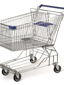 รถช้อปปิ้ง PEO HBE-Y-150L/PEO HBE-BG-150L สีน้ำเงิน/สีดำ รถเข็นตะกร้า 2 ชั้น สีดำ PEO HBE-J-11