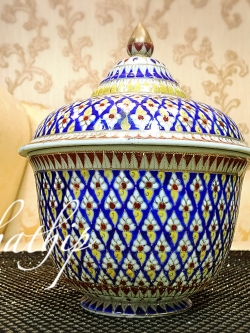 โกศอัฐิ เบญจรงค์ - โกศอัฐิ - โถอัฐิ