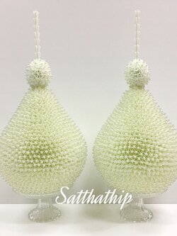 พานพุ่มดอกรักประดิษฐ์ [8"]