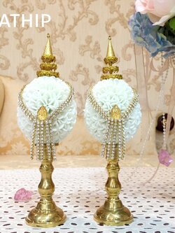 พานพุ่มดอกรักประดิษฐ์