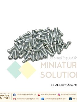 น็อตหัวจมชุบขาว Zinc Socket Head Cap Screw โบลท์หัวจมหกเหลี่ยม ชุบสังกะสี สำหรับสำหรับยึดงานอลูมิเนียมโปรไฟล์ (ขนาด M4*/M5*/M6*/M8*8/10/12/16/20/25 )