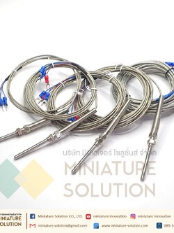 RTD PT100 เซ็นเซอร์วัดอุณหภูมิ Probe PT100 thermal resistance 3 สาย สายยาว 1- 5 เมตร โพรบยาว 50mm 0- 400 ℃ M8*1.25
