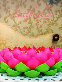 ถาดบัว ประดิษฐ์จากดิน - ฐานบัว ประดิษฐ์จากดิน - พานบัว ประดิษฐ์จากดิน - ถาดบัวดินปั้น - ฐานบัวดินปั้น - พานบัวดินปั้น -Tray