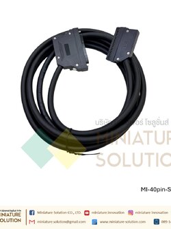 Mitsubishi Q/L/R 40-pin I/O signal PLC terminal block module สาย CONNECTOR ของ PLC การ์ด 32 I/O ได้หลายยี่ห้อ MITSUBISHI, OMRON, PANSONIC, DELTA, KEYENCE 40 PIN (สาย Screw to buckle/Buckle to buckle 3 meters) TZQBX