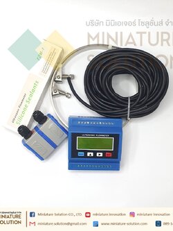 ULTRASONIC FLOW METER RC-2000M-TM-1 24VDC เครื่องวัดอัตราการไหลแบบอุลตร้าโซนิคชนิดรัดท่อแบบติดตั้ง | Ultrasonic Clamp-on Flow Meter Complete set of [DN32~100 small sensor]