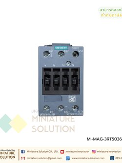 "แมกเนติก คอนแทคเตอร์ MAGNETIC CONTACTOR SIEMENS รุ่น 3RT5036 (50A)-1AN20 3P 50A 22kW Coil 230VAC"