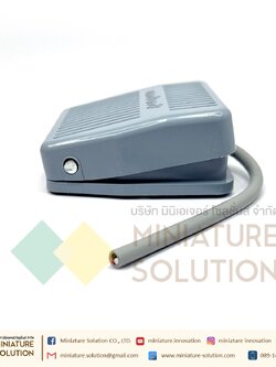 TFS-201 0.1 meter TFS-201 สวิทช์เหยียบ สวิทช์โรงงาน สวิทช์เท้าเหยียบ กดติด-ปล่อยดับ COM/1NO/1NC 10A 250VAC FOOT SWITCH สวิทช์เท้าเหยียบไฟฟ้า สีเทา