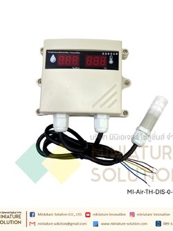 เซนเซอร์วัดอุณหภูมิ ความชื้น ออกสัญญาณอานาล็อค 0-10V มีจอแสดงผลTemperature and humidity (สายยาว VMS-300SMG-WS-V10)