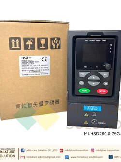 Hishida อินเวอร์เตอร์ควบคุมความเร็วมอเตอร์ Inverter VSD HSD260-0.75G 220VAC to 220VAC 0.75KW/2.2KW