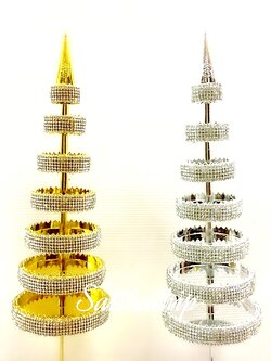 สูง 40.50 ซม. l ฉัตร - ฉัตรเงินทอง - ฉัตร 7 ชั้น