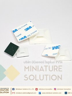 แป้นกาว รัดสายเคเบิ้ลไทร์ ตีนตุ๊กแก มีกาว แพ็ค 50 ชิ้น แป้นกาวเก็บสายไฟ CABLE TIE MOUNT