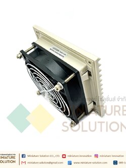 พัดลมระบายความร้อนในตู้คอนโทรล Fan with Filter (Size 116x116x22 mm. / Hole Size 91x91mm / ขนาดพัดลม 92x92x25 mm / Model AS9225B24P2-24V gray net / DC24V / ZL802)