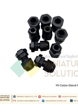 แพ็ค 10 ตัว Cable Gland เคเบิ้ลแกลนด์สกรู M ไนลอน เคเบิ้ลแกลนด์ สีดำ ขาว IP68 M12 M16 M18 M20 x1.5 สายไฟ 3-11 มม.