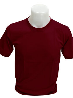 เสื้อยืด สีแดงเลือดนก